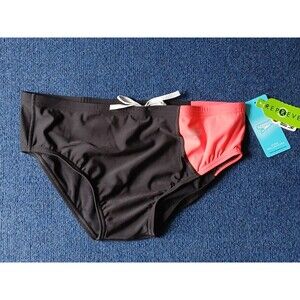 Speedo Men's Swimwear Eco Endurance Black/Coral   NWT  36